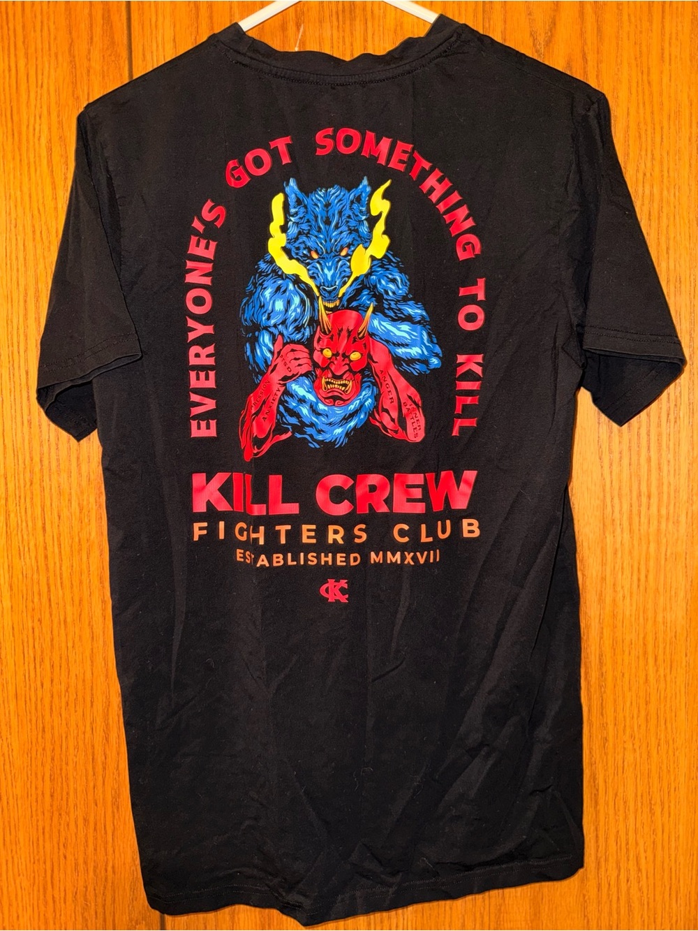 Kill Crew Fighters Club Graphic Tee — Size Medium — Like New